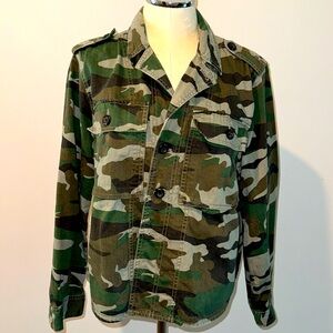J Crew Camo Jacket Shirt